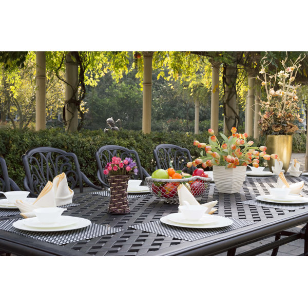 Three Posts™ Chatsworth 11Piece Patio Dining Set with Cushions and 46